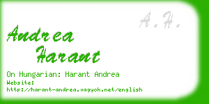 andrea harant business card